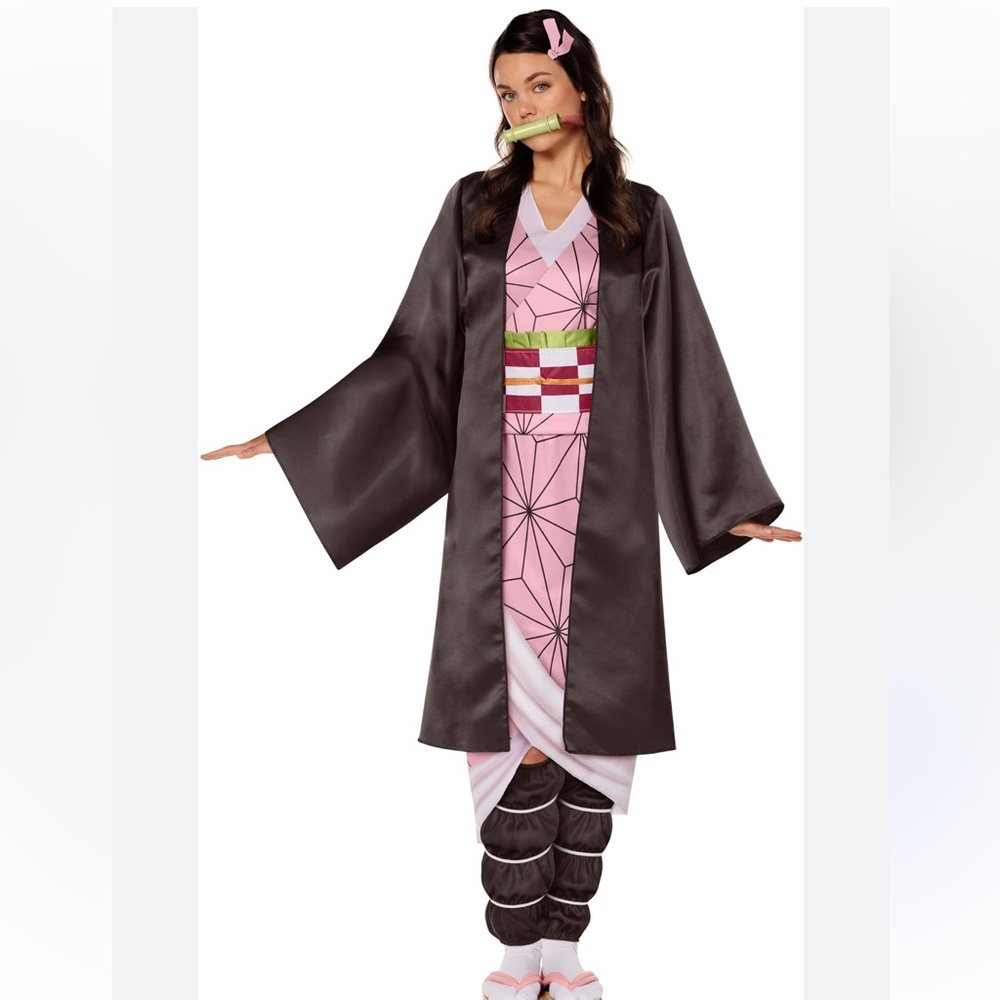Demon Slayer Nezuko Adult Costume M 8-10 anime cosplay